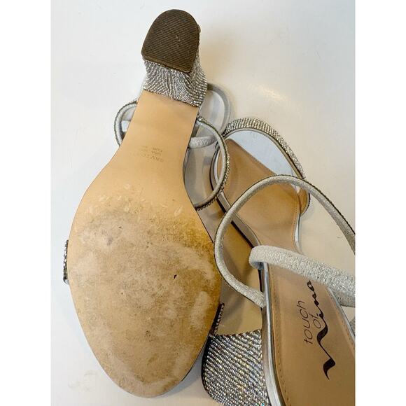 Nina Glittering Silver Block Heels - Picture 7 of 10